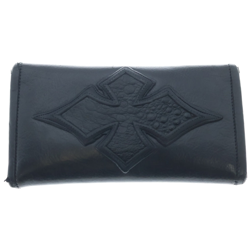 Bill Wall Leather/BWL(ビルウォールレザー) トライバル コンチョボタン ラージカレンシー レザーウォレット 長財布 ブラック