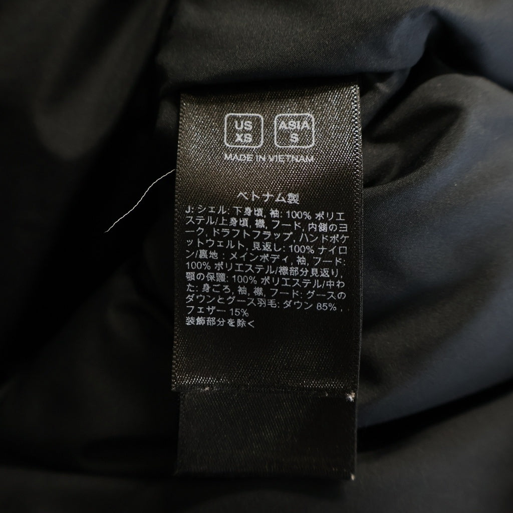 THE NORTH FACE(ザノースフェイス) 18AW ×MASTERMIND WORLD NUPTSE PUFFER JACKET マスターマインド ワールド ヌプシ ロゴ プリント パファー ダウンジャケット ブラック NF0A3V8F