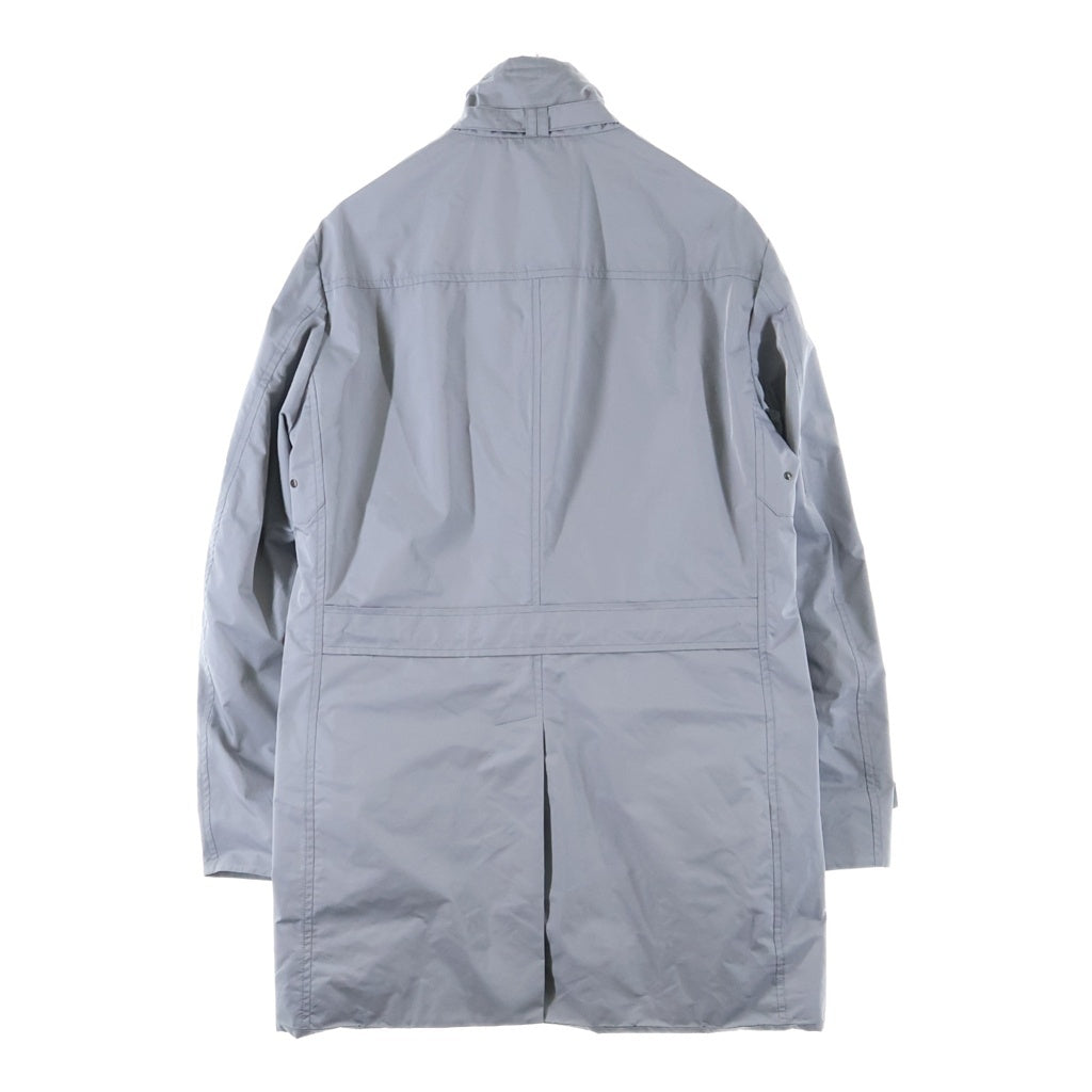 NO BRAND(ノーブランド) MOORER ムーレー 22SS MORANDI KM1 ICE 48 モランディ アイス ナイロン スタンドカラー トレンチコート グレー レディース
