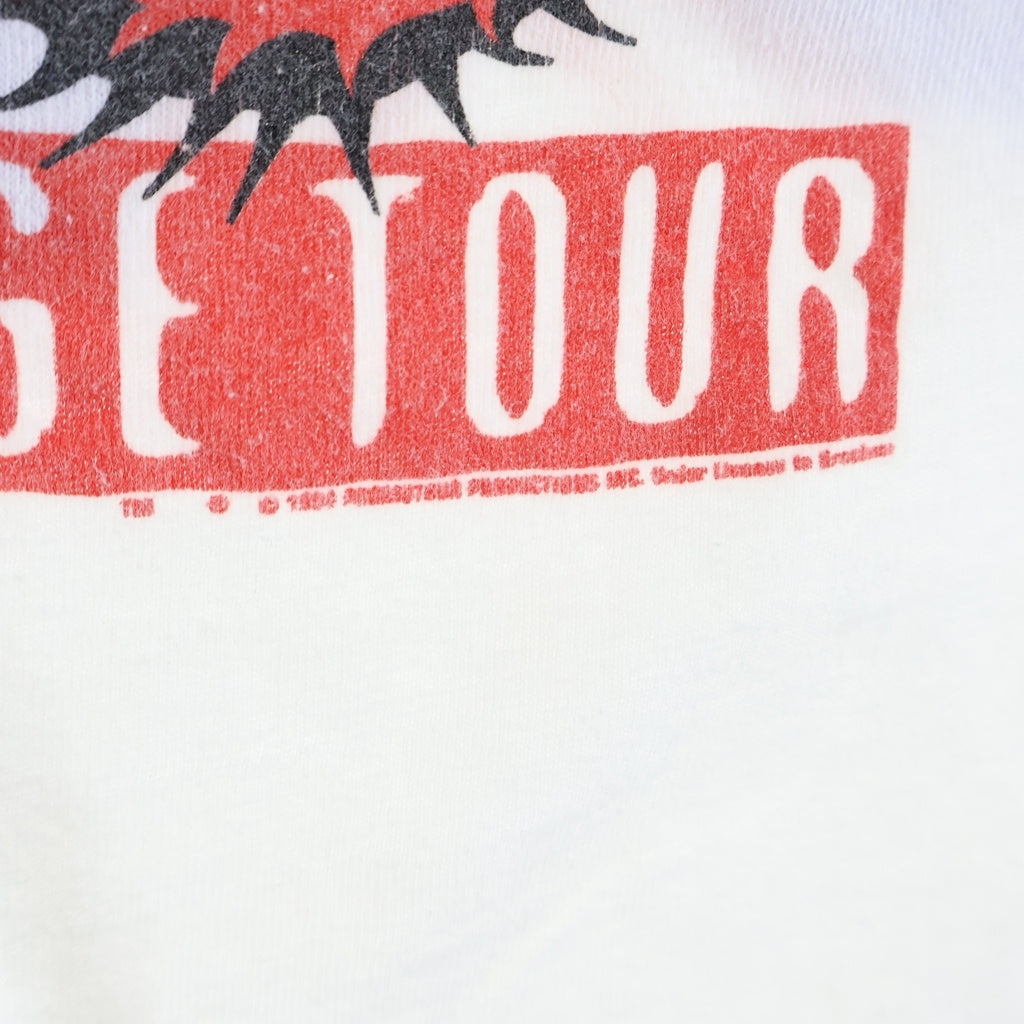 VINTAGE(ヴィンテージ) 90S VINTAGE THE ROLLING STONES VOODOO LOUNGE TOUR 94/95 TEE ヴィンテージ USA製 ブロッカム 国旗リップ&タン クルーネックTシャツ 半袖 カットソー ホワイト