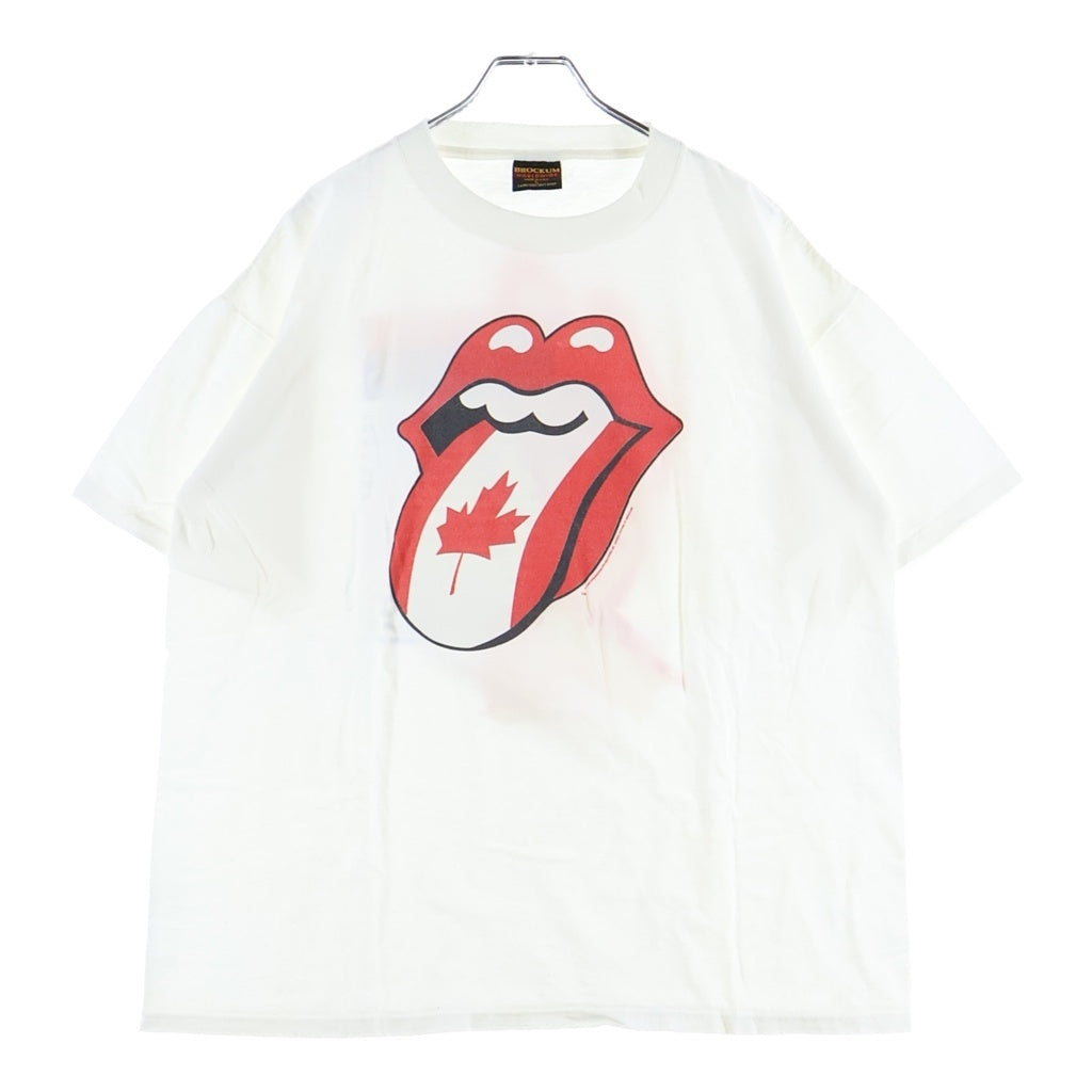 VINTAGE(ヴィンテージ) 90S VINTAGE THE ROLLING STONES VOODOO LOUNGE TOUR 94/95 TEE ヴィンテージ USA製 ブロッカム カナダフラッグ リップ&タン クルーネックTシャツ 半袖 カットソー ホワイト