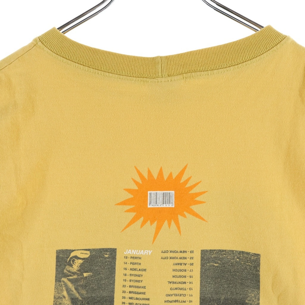 VINTAGE(ヴィンテージ) 90S VINTAGE R.E.M. TOUR 1995 TEE ヴィンテージ アールイーエム 両面プリント ツアー クルーネックTシャツ 半袖 カットソー イエロー