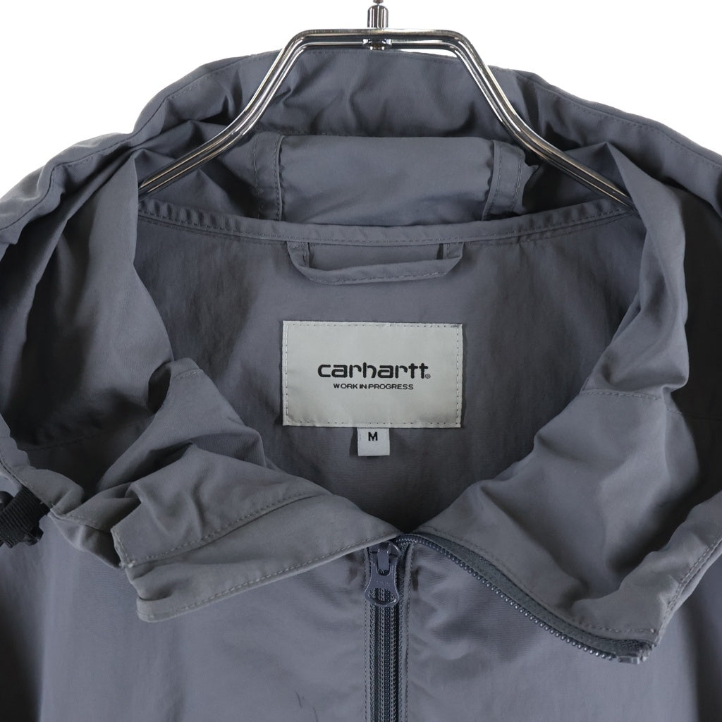Carhartt WIP(カーハート ダブリューアイピー) SWIZZLE WINDBREAKER スウィズル ウィンドブレーカー フーデッド ナイロンジャケット グレー A241005