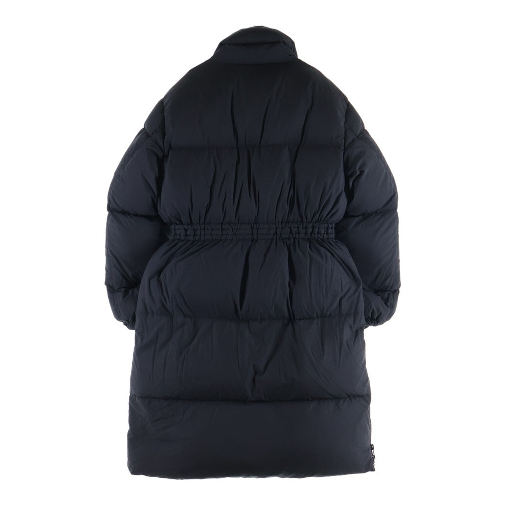 DIESEL(ディーゼル) W-PEYTON ダブルペイトン ロゴエンブロイダリー スタンドカラー ジップアップダウンコート レディース ブラック A06526