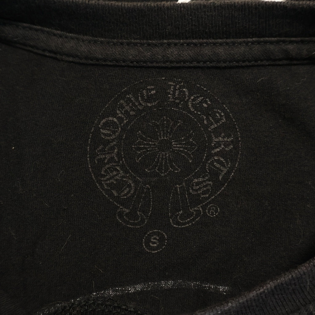 CHROME HEARTS(クロムハーツ) HORSESHOE S/S TEE ホースシュープリント ポケット半袖Tシャツ カットソー ブラック