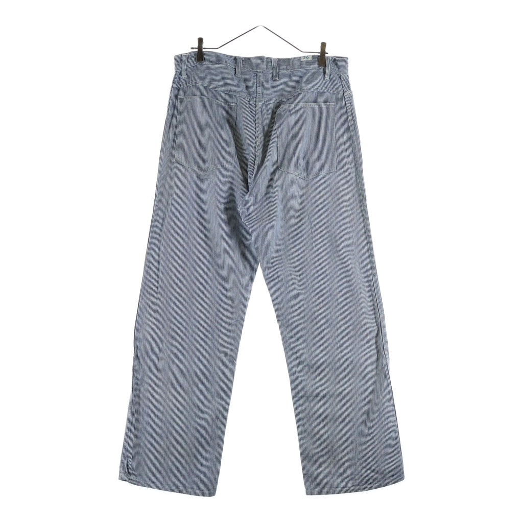 VINTAGE(ヴィンテージ) 40-50S VINTAGE ヴィンテージ ドーナツボタン ヒッコリーパンツ ブルー/ホワイト