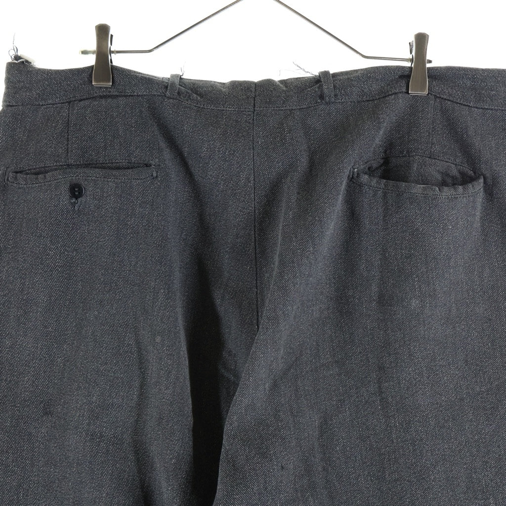 VINTAGE(ヴィンテージ) 40-50S VINTAGE PEPPERELL ペッパーエル ソルトアンドペッパー ヴィンテージ ボタンフライ スラックスパンツ コバート ブラック
