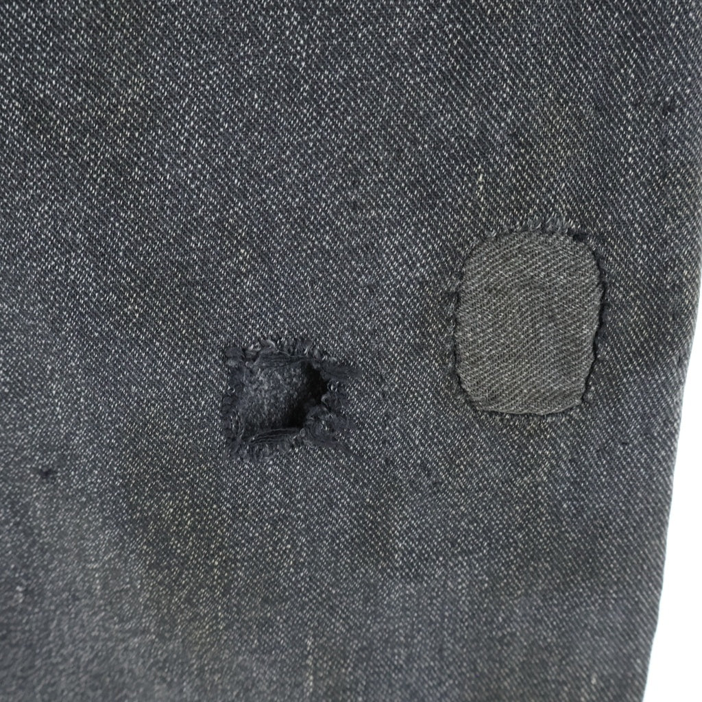 VINTAGE(ヴィンテージ) 40-50S VINTAGE PEPPERELL ペッパーエル ソルトアンドペッパー ヴィンテージ ボタンフライ スラックスパンツ コバート ブラック