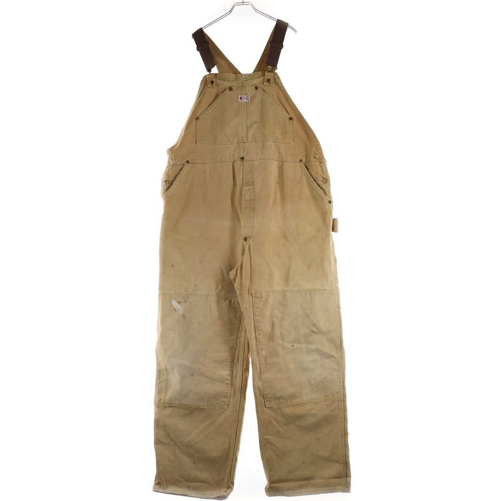 CARHARTT(カーハート) 60S VINTAGE ヴィンタージ デカCタグ ダブルニー ダック地 オーバーオール ツナギ ベージュ
