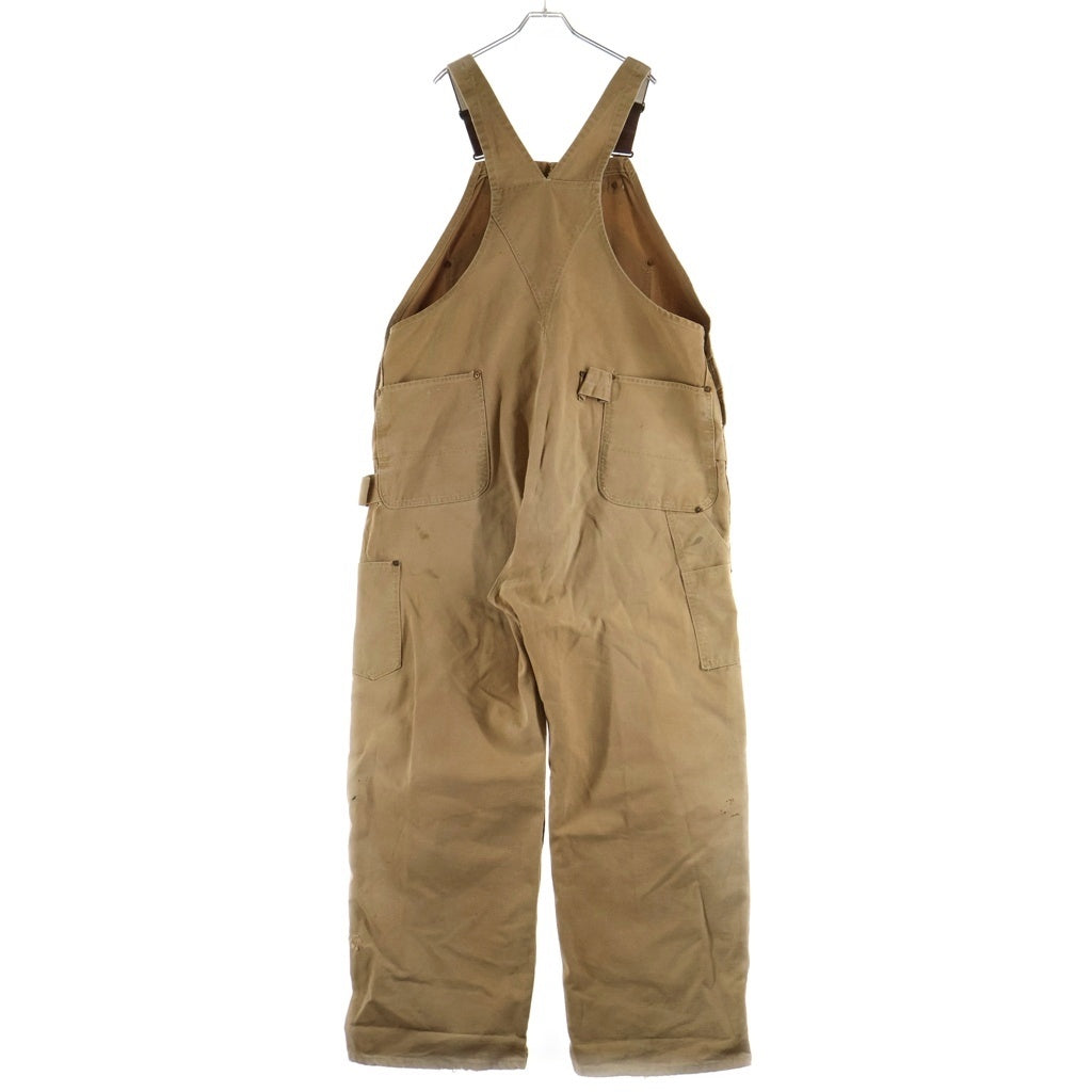 CARHARTT(カーハート) 60S VINTAGE ヴィンタージ デカCタグ ダブルニー ダック地 オーバーオール ツナギ ベージュ