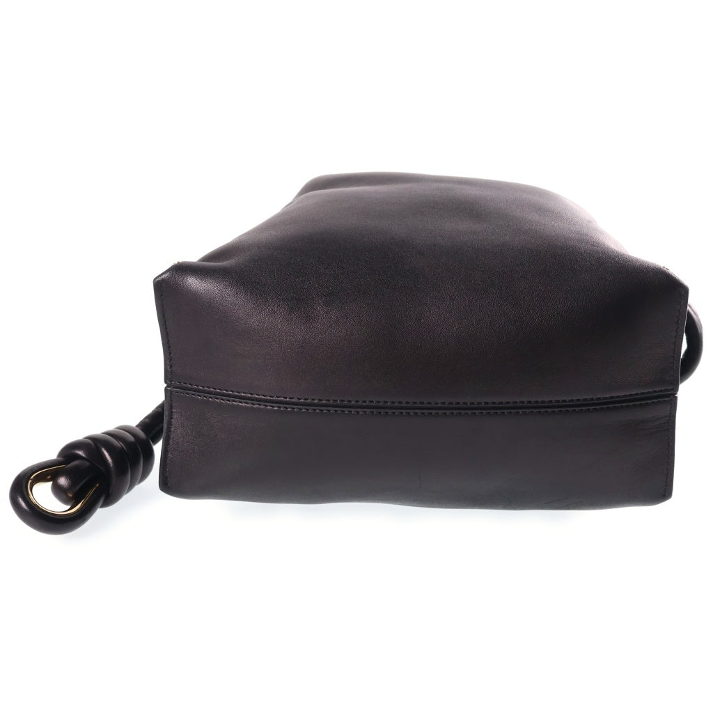 LOEWE(ロエベ) FLAMENCO KNOT BAG フラメンコ ノット 26 アナグラムロゴ レザーショルダーバッグ ブラック 334.87.K63 レディース