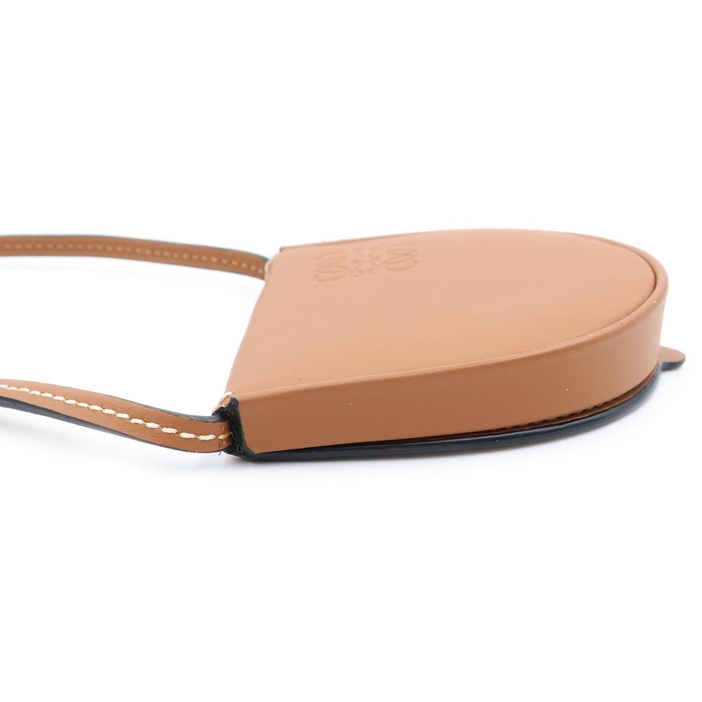 LOEWE(ロエベ) アナグラム レザー ヒールポーチ コインケース ミニ ブラウン レディース