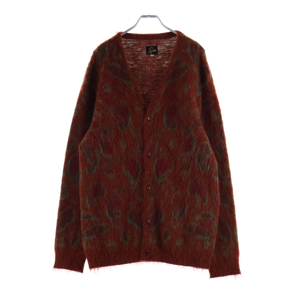 Needles(ニードルス) 21AW JOURNAL STANDARD別注 モヘアカーディガン セーター レッド/グリーン JO398
