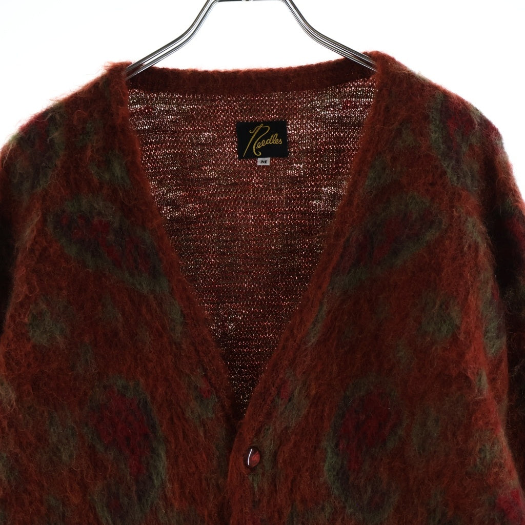 Needles(ニードルス) 21AW JOURNAL STANDARD別注 モヘアカーディガン セーター レッド/グリーン JO398