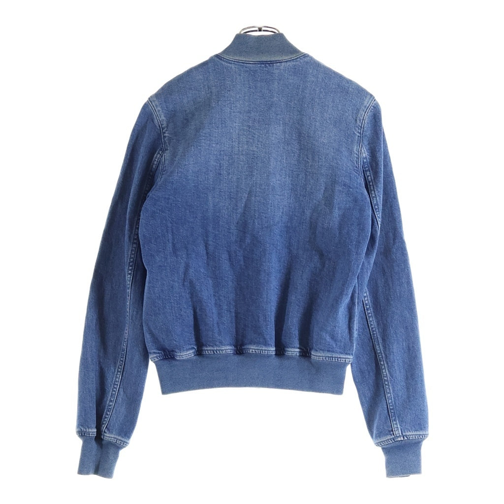 STELLA McCARTNEY(ステラマッカートニー) イタリア製 フロントエンブロイダリー ジップアップ デニムジャケット ブルゾン レディース インディゴ