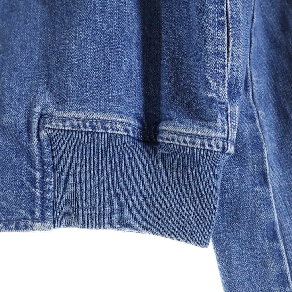 STELLA McCARTNEY(ステラマッカートニー) イタリア製 フロントエンブロイダリー ジップアップ デニムジャケット ブルゾン レディース インディゴ