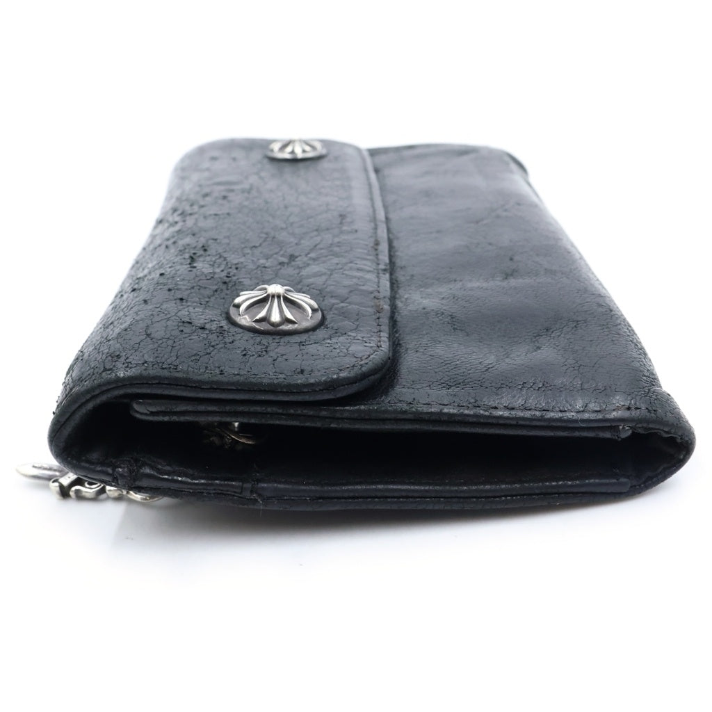 CHROME HEARTS(クロムハーツ) WAVE ウェーブ レザーウォレット 財布 ブラック