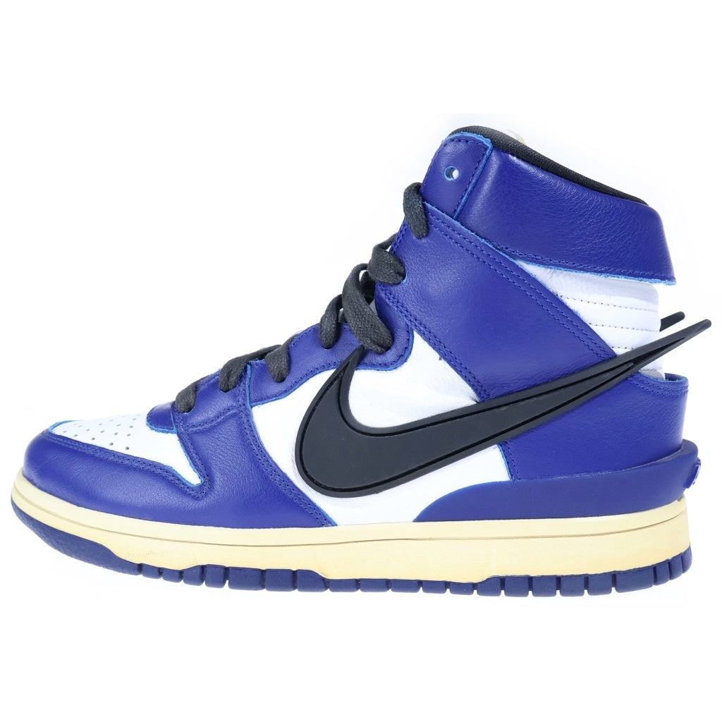 NIKE(ナイキ) ×AMBUSH DUNK HIGH DEEP ROYAL アンブッシュ ダンク ディープロイヤル ハイカットスニーカー レディース ブルー/ホワイト US6.5/24.5cm CU7544-400