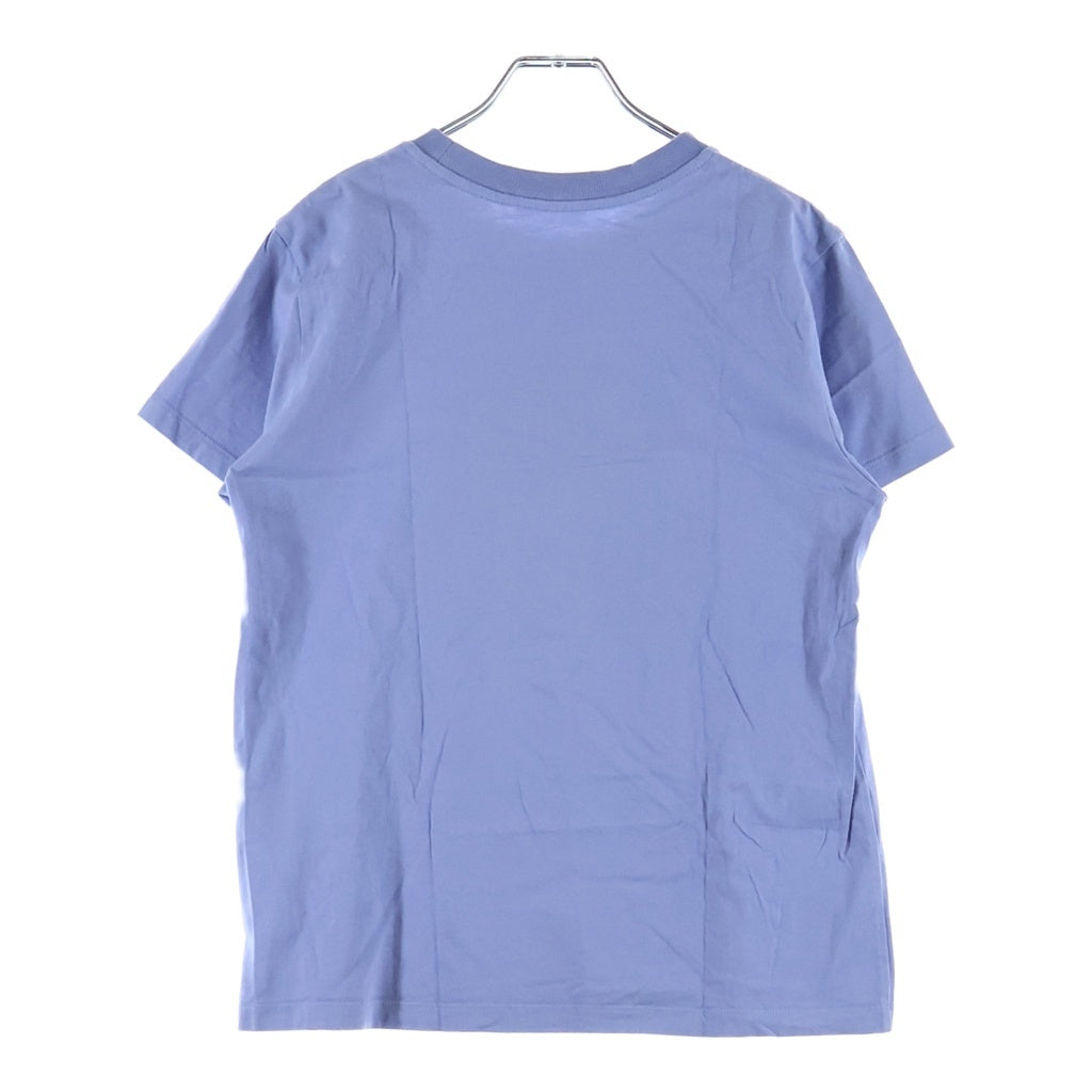 MONCLER(モンクレール) 22SS コットン フロントロゴプリントTシャツ 半袖クルーネックカットソー ブルー H10938C00014
