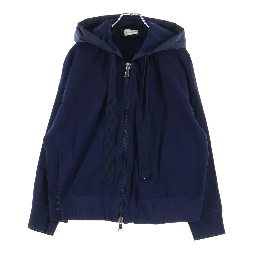 MONCLER(モンクレール) 18SS コットン ナイロンフーディ ジップアップパーカー ネイビー D10938451800