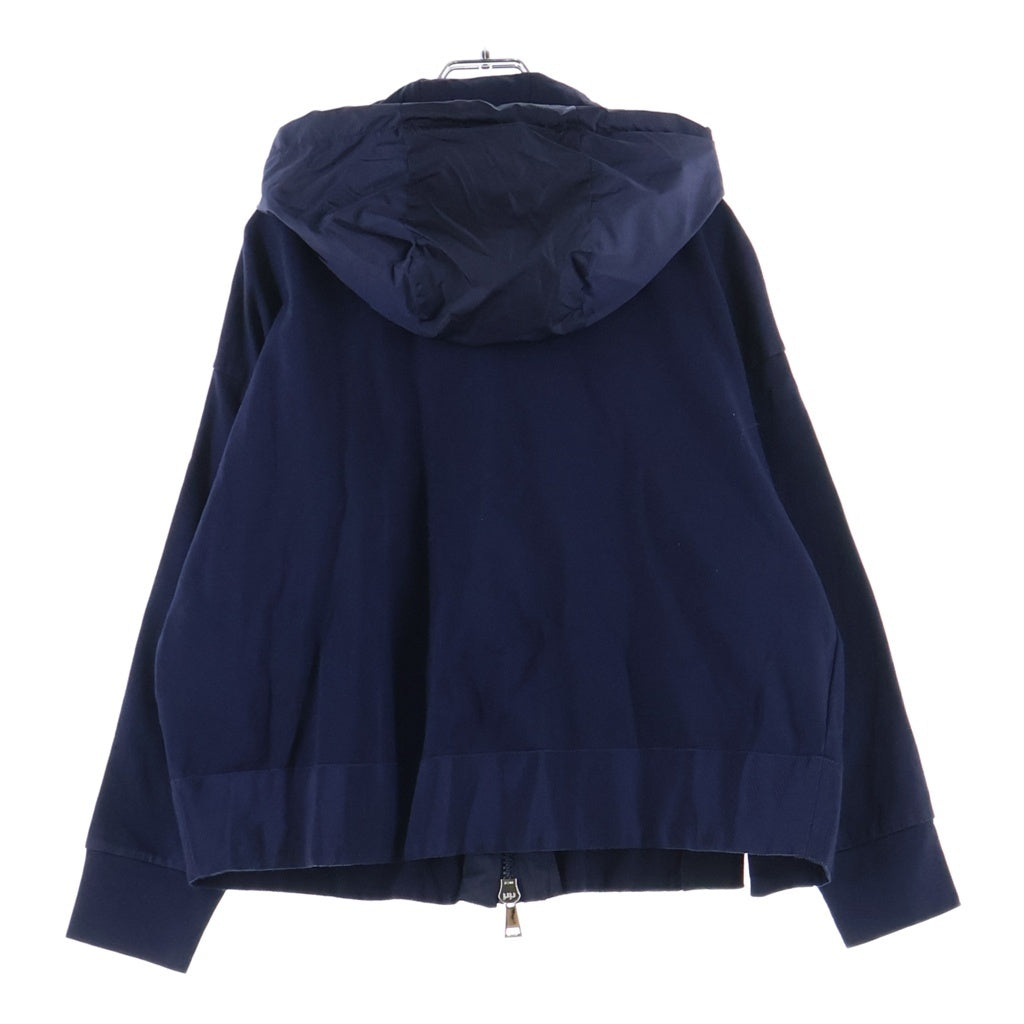 MONCLER(モンクレール) 18SS コットン ナイロンフーディ ジップアップパーカー ネイビー D10938451800