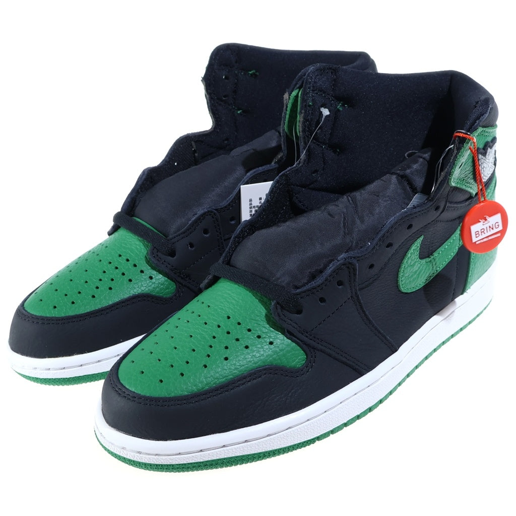 NIKE(ナイキ) AIR JORDAN 1 RETRO HIGH OG PINE GREEN エアジョーダン1 パイングリーン ハイカットスニーカー ブラック/グリーン US9/27cm 555088-030