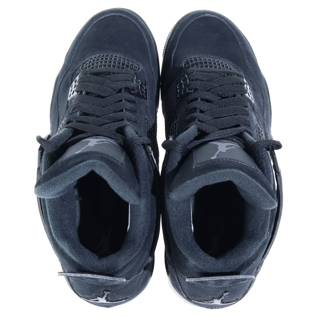 NIKE(ナイキ) AIR JORDAN 4 BLACK CAT ジョーダン4 ブラックキャット ハイカットスニーカー ブラック US9/27cm CU1110-010