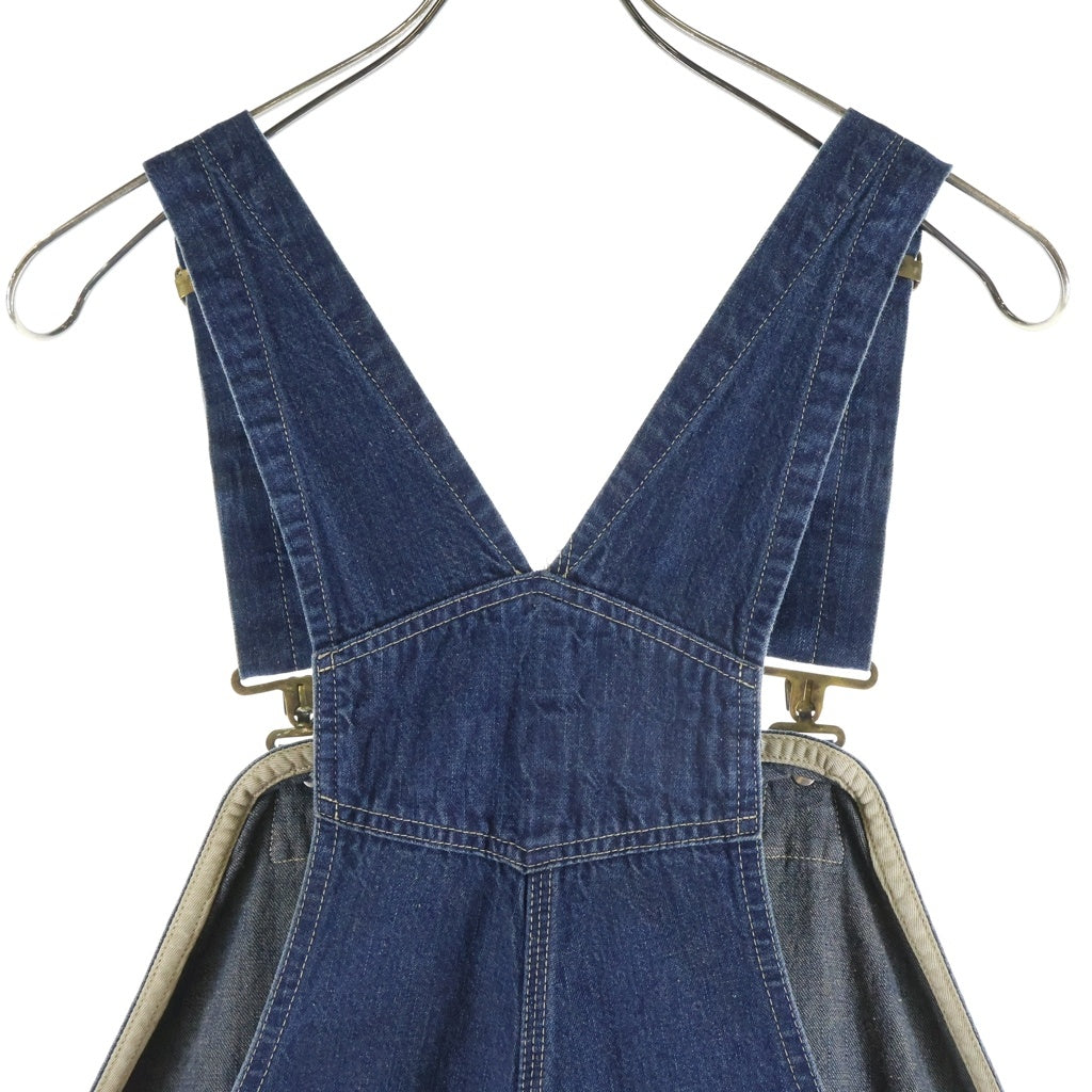 SAINT MICHAEL(セントマイケル) 24AW ×DENIM TEARS DT OVER ALL デニムティアーズ フラワープリント デニムオーバーオール インディゴ SM-YS1-0000-C52