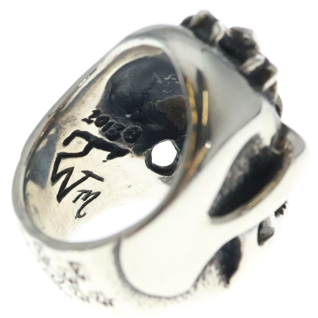 Travis Walker(トラヴィスワーカー) CROSS MY MIND RING スカルモチーフ クロス マイ マインド リング 指輪 シルバー