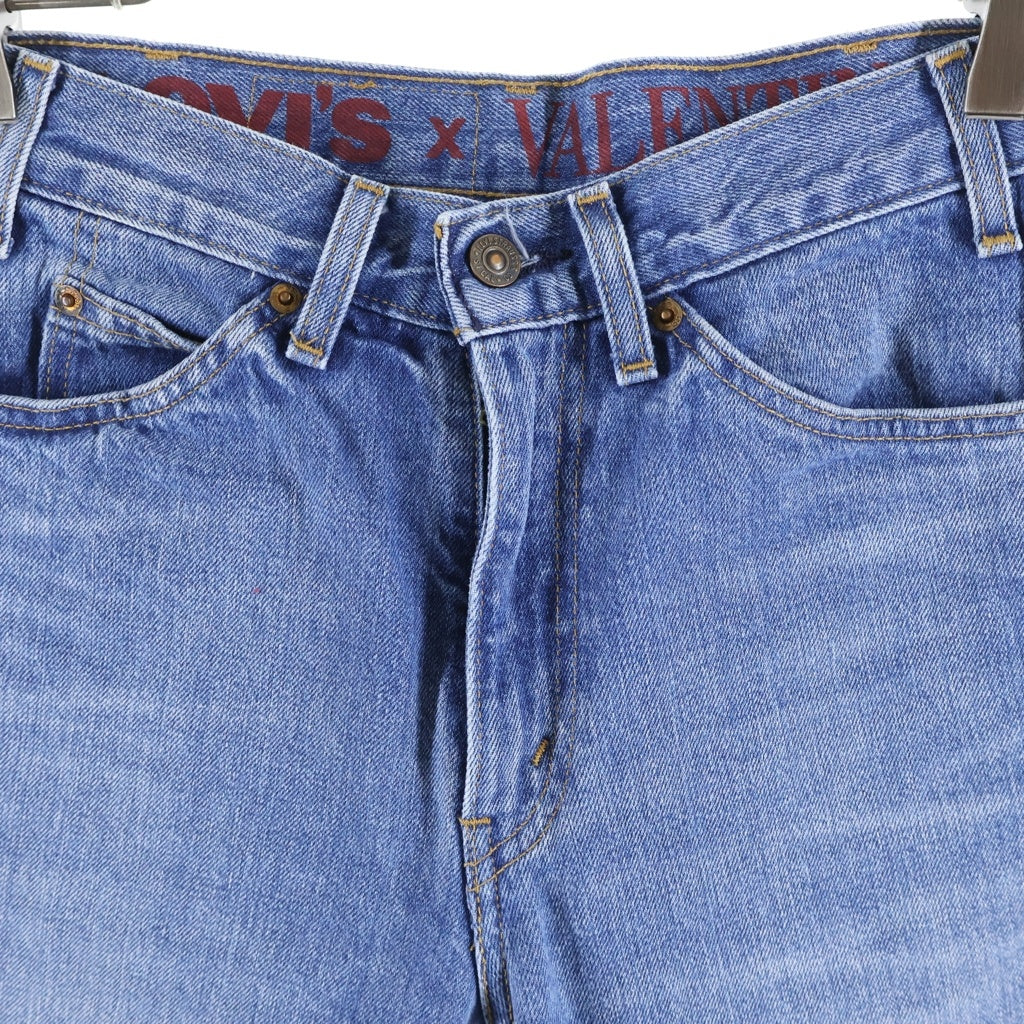 Levi's(リーバイス) ×VALENTINO 517 ボタン裏1006 オレンジタブ ジップフライ ストレートデニムパンツ インディゴ PC9-A1445-0000