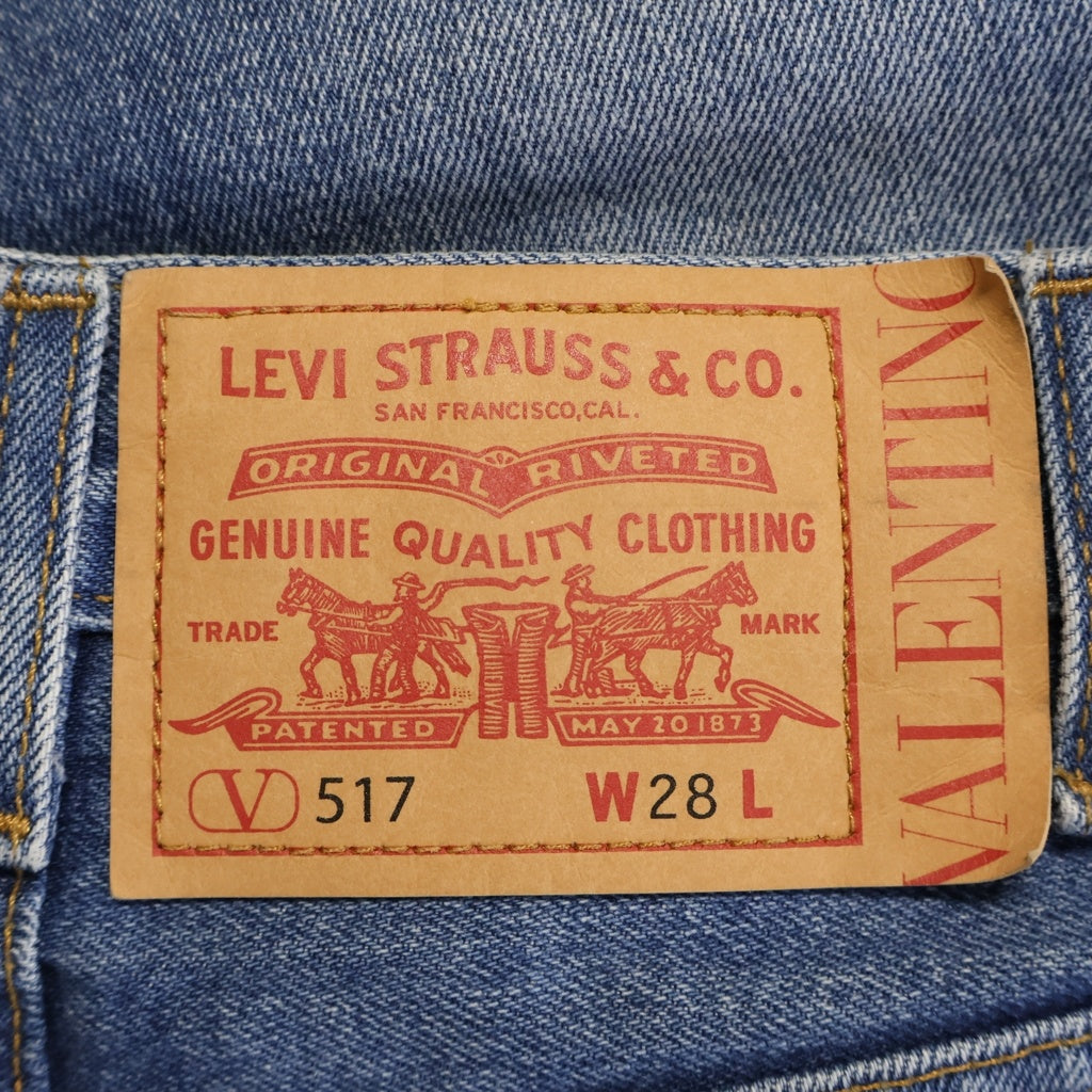 Levi's(リーバイス) ×VALENTINO 517 ボタン裏1006 オレンジタブ ジップフライ ストレートデニムパンツ インディゴ PC9-A1445-0000