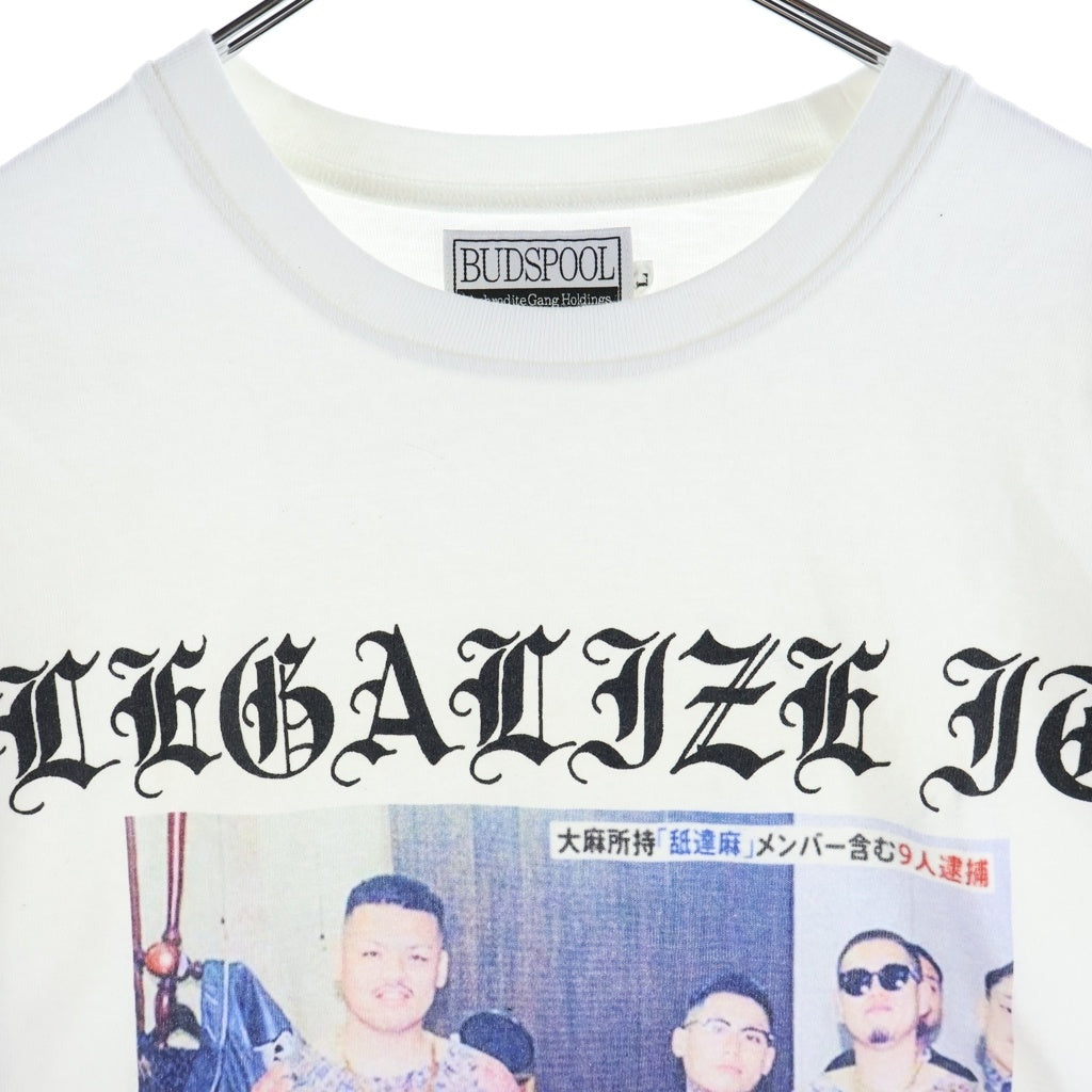 BUDSPOOL(バッズプール) FREE APHRODITE GANG S/S TEE フリー アフロディーテ ギャング 半袖Tシャツ カットソー ホワイト