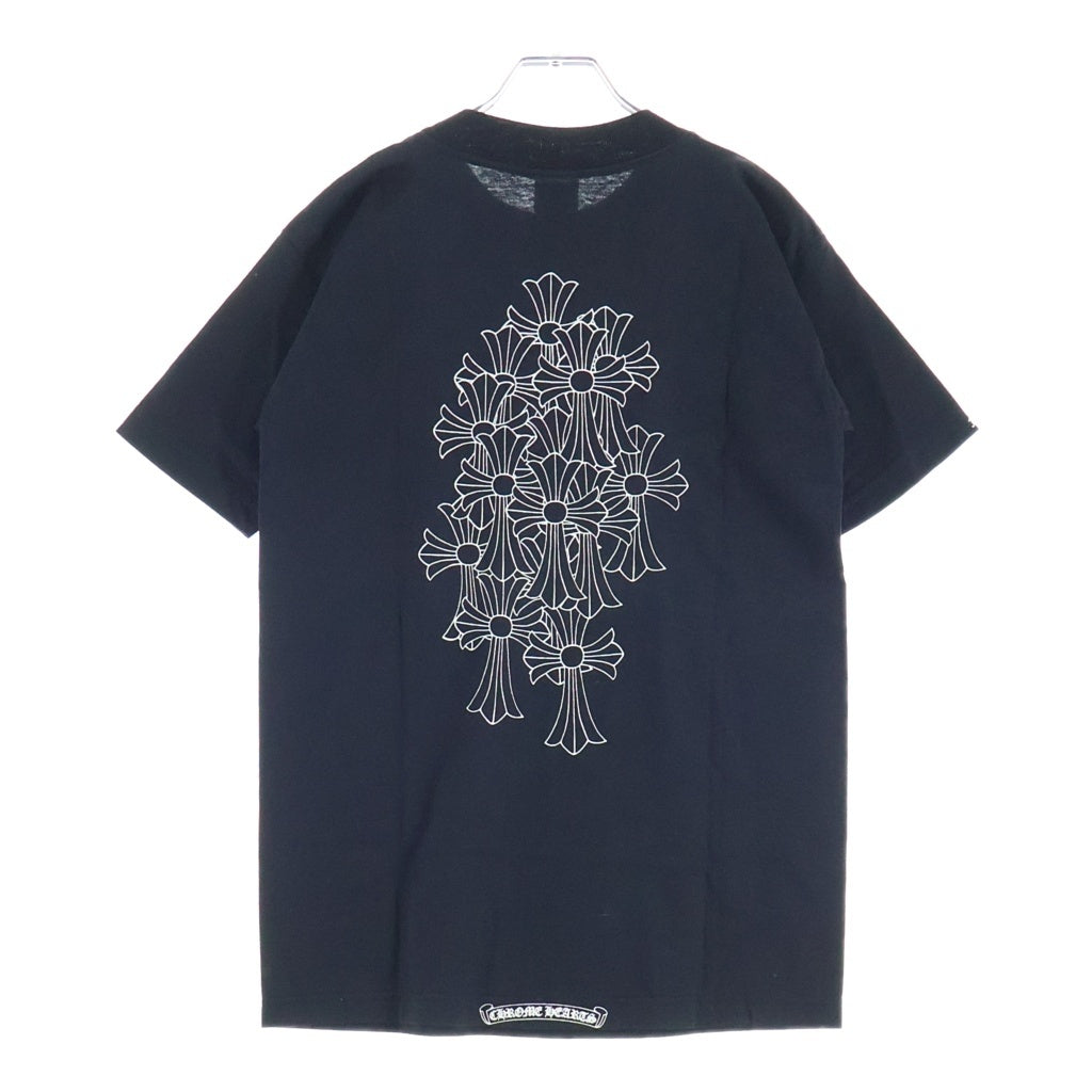 CHROME HEARTS(クロムハーツ) OLD BACK CEMETERY S/S TEE オールド バックセメタリークロスプリント クルーネック 半袖Tシャツ カットソー ブラック