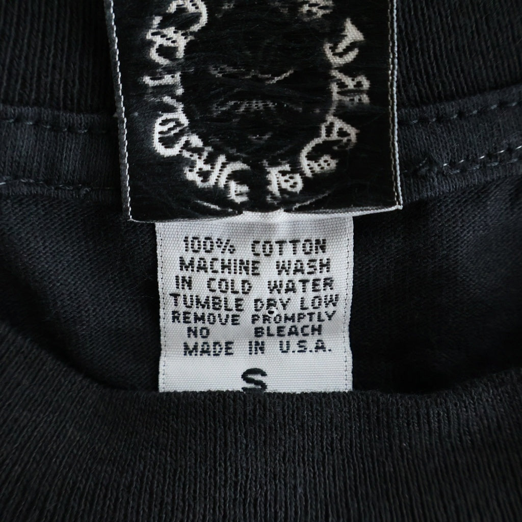 CHROME HEARTS(クロムハーツ) OLD BACK CEMETERY S/S TEE オールド バックセメタリークロスプリント クルーネック 半袖Tシャツ カットソー ブラック