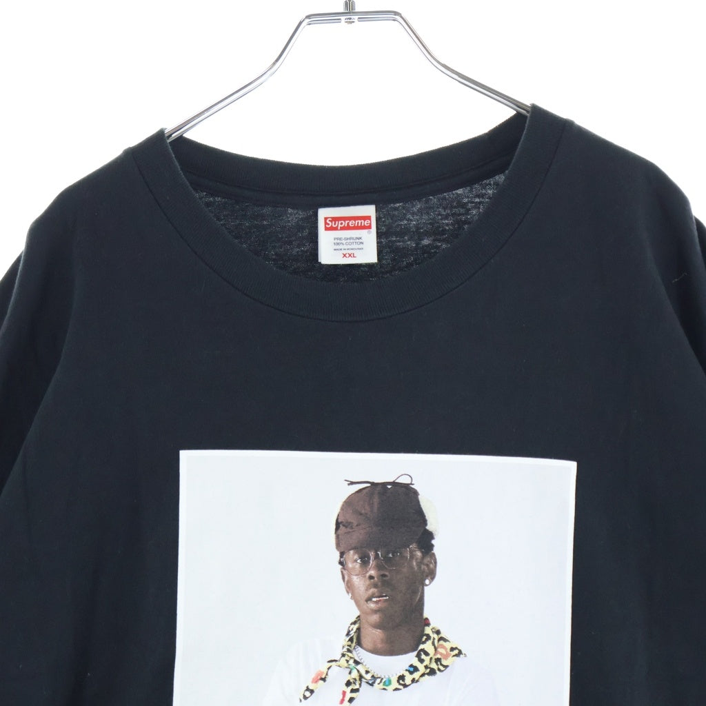 SUPREME(シュプリーム) 24AW Tyler The Creator Tee タイラーザクリエイター フロントフォト ロゴ クルーネック 半袖Tシャツ カットソー ブラック