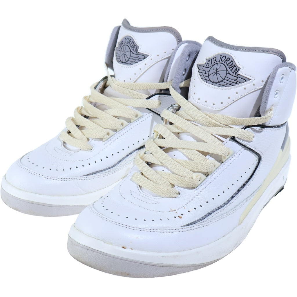 NIKE(ナイキ) AIR JORDAN 2 エアジョーダン2 ミッドカットスニーカー ホワイト/グレー US9.5/27.5cm DR8884-100