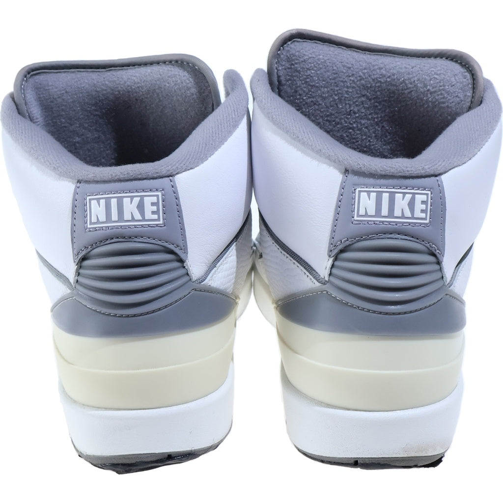 NIKE(ナイキ) AIR JORDAN 2 エアジョーダン2 ミッドカットスニーカー ホワイト/グレー US9.5/27.5cm DR8884-100