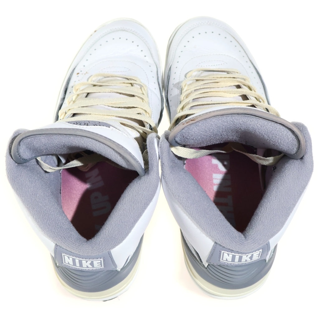 NIKE(ナイキ) AIR JORDAN 2 エアジョーダン2 ミッドカットスニーカー ホワイト/グレー US9.5/27.5cm DR8884-100