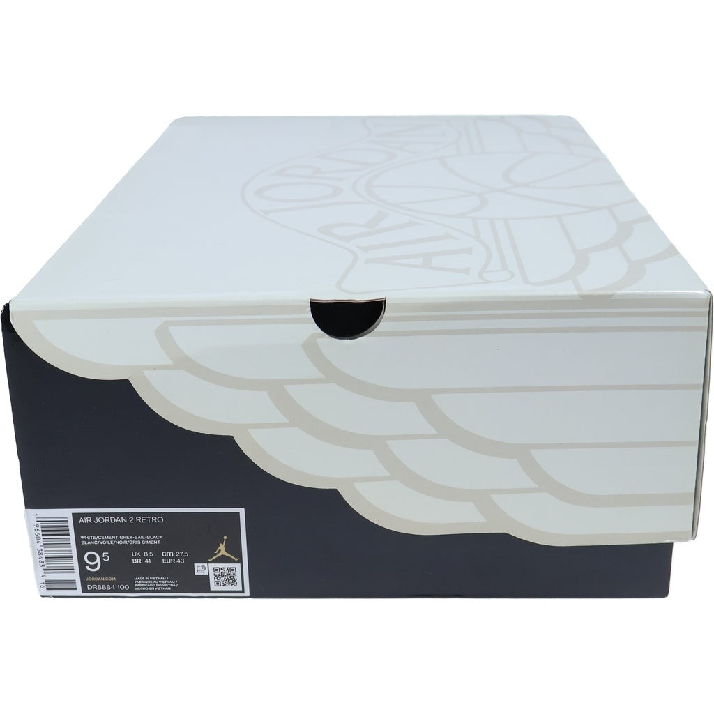 NIKE(ナイキ) AIR JORDAN 2 エアジョーダン2 ミッドカットスニーカー ホワイト/グレー US9.5/27.5cm DR8884-100