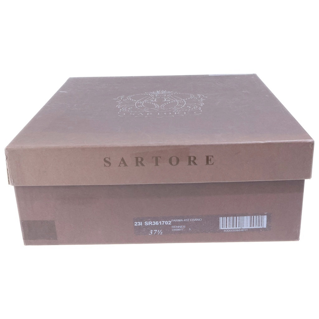 SARTORE(サルトル) 厚底 サイドゴア レザーショートブーツ レディース ブラウン