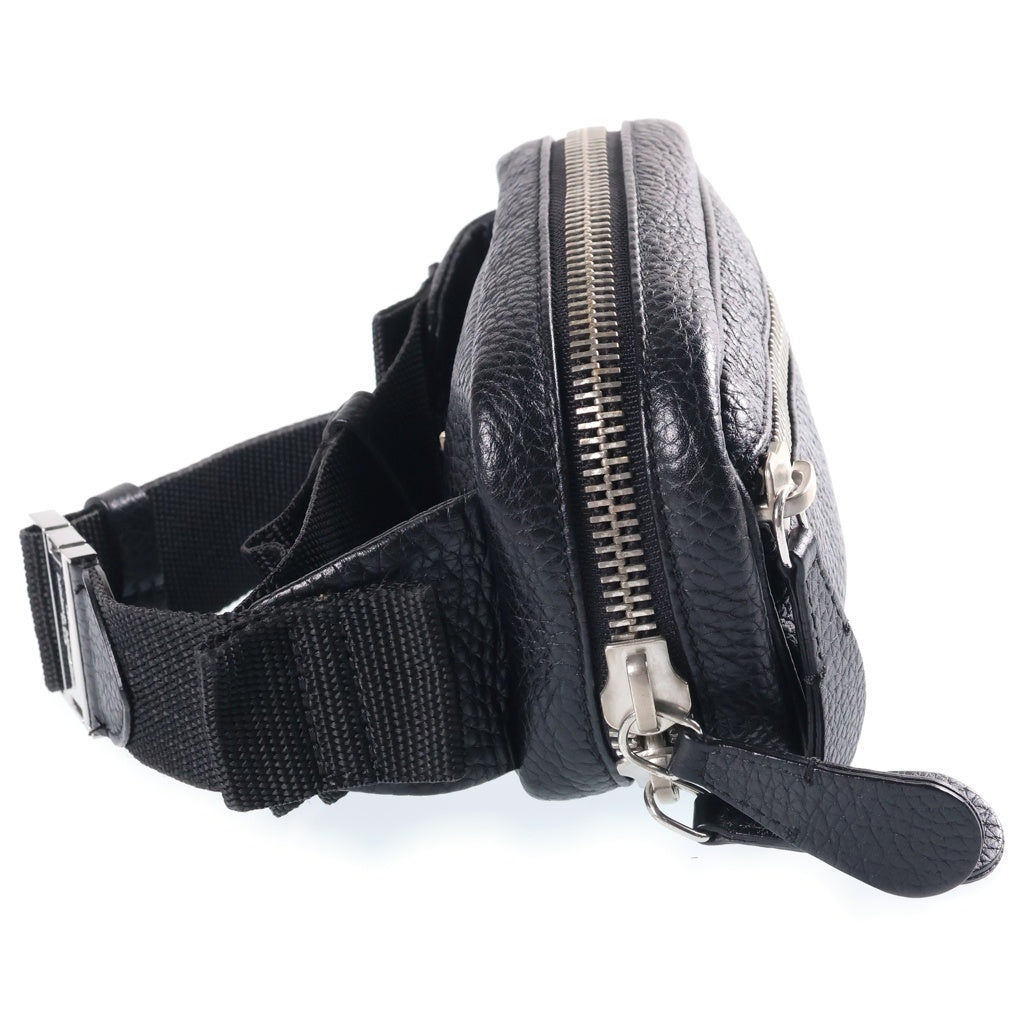 Maison Margiela(メゾンマルジェラ) 20SS 4ステッチ レザーウエストショルダーバッグ ブラック S55WB0019