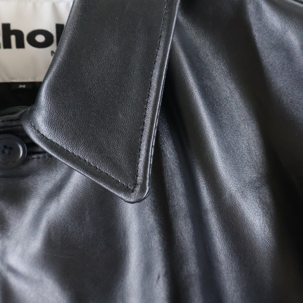 SCHOTT(ショット) LEATHER CAR COAT レザー カーコート ジャケット ブラック 782-6150007