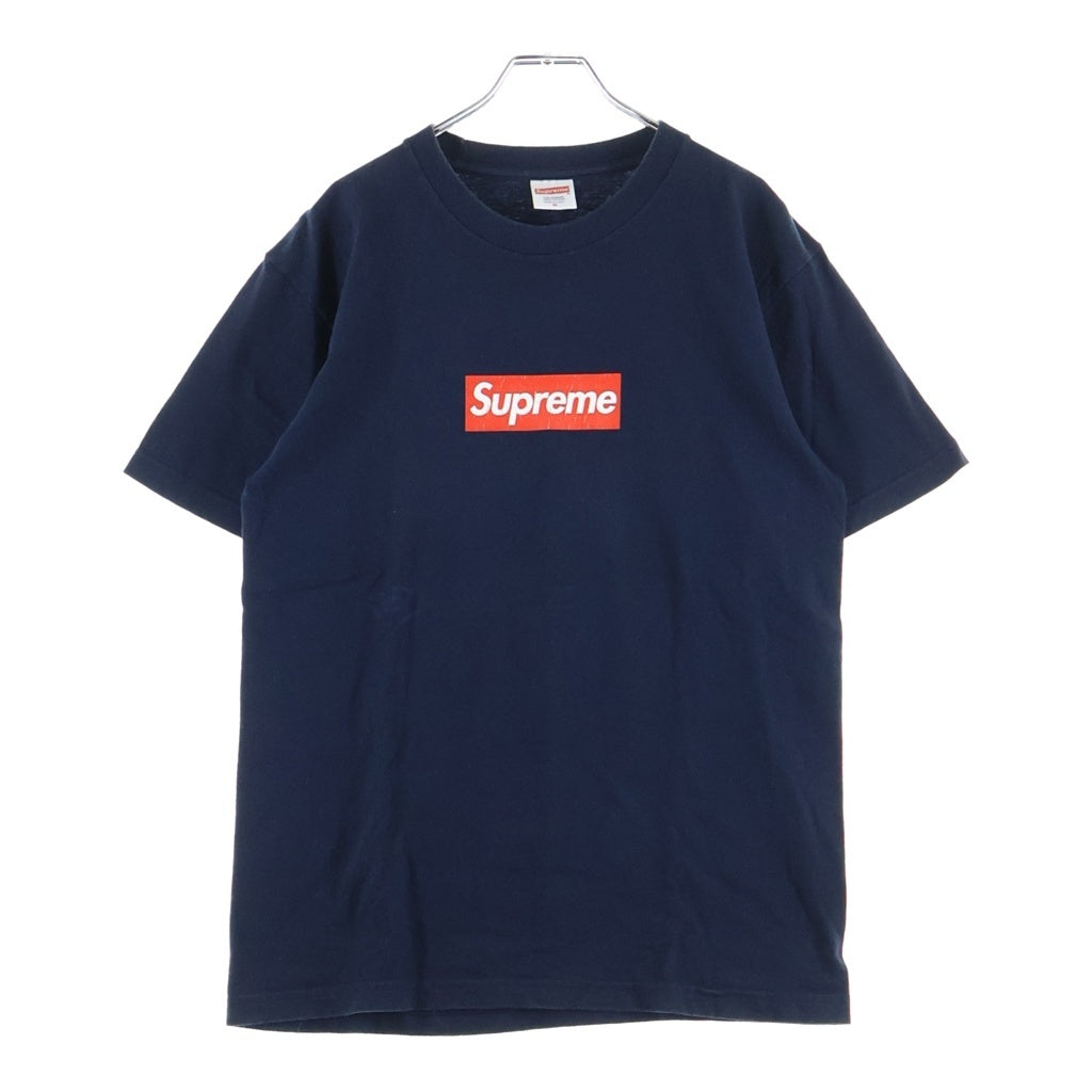 SUPREME(シュプリーム) 14SS Box Logo Tee 20th Anniversary 20周年 ボックスロゴ Tシャツ 半袖クルーネックカットソー ネイビー