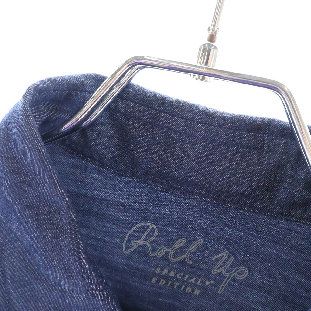 Porter Classic(ポータークラシック) 26SS ROLL UP SOFT CUPRO SHIRT ソフトキュプラ ロールアップ 長袖ボタンシャツ インディゴ PC-016-3360