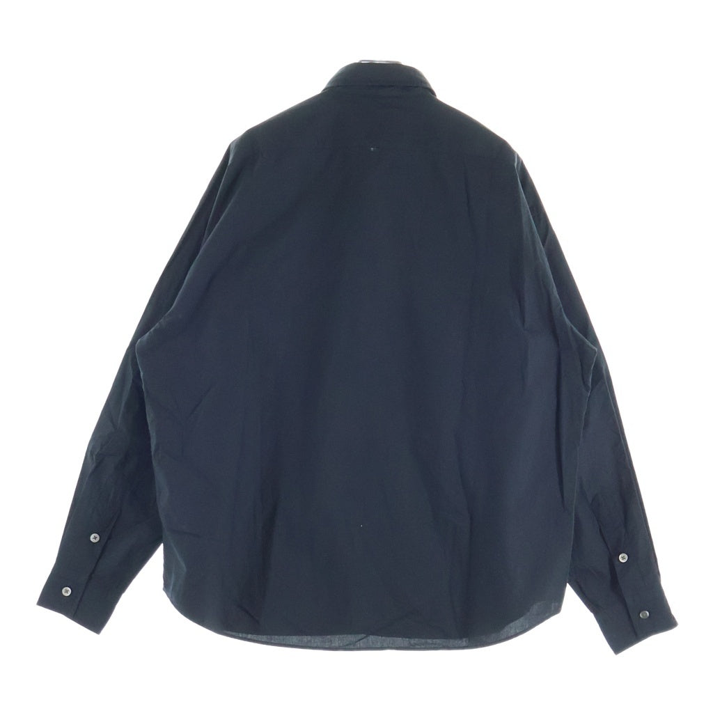 Porter Classic(ポータークラシック) 26SS ROLL UP TRAVELER'S SHIRT ロールアップ トラベーラズ 長袖ボタンシャツ ブラック PC-016-3983