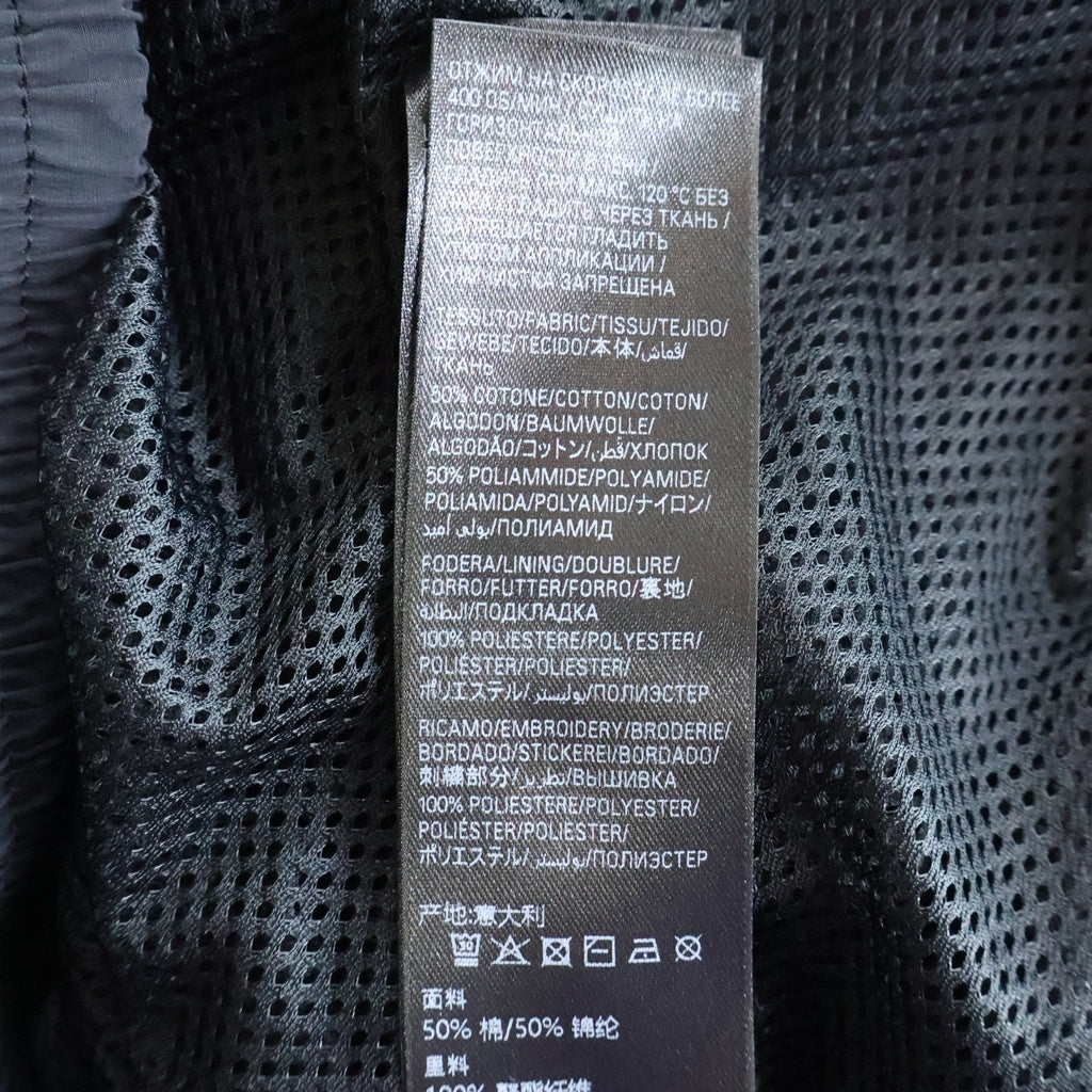 BALENCIAGA(バレンシアガ) TRACKSUIT JACKET 袖テープロゴ ループスポーツアイコンロゴ トラックスーツジャケット ジップアップブルゾン ブラック 851745 TPQ38
