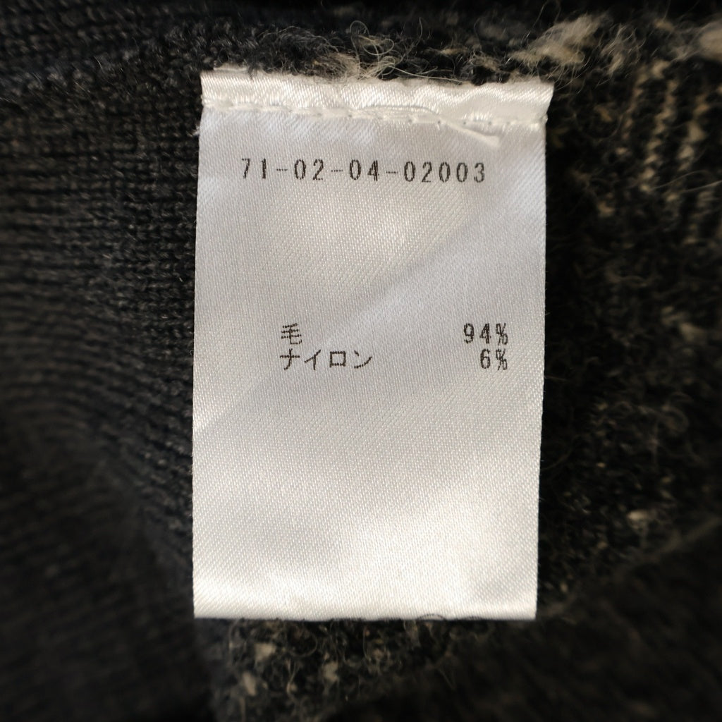DRIES VAN NOTEN(ドリスヴァンノッテン) 幾何学総柄 アルパカウール混 ニットベスト レディース グレー
