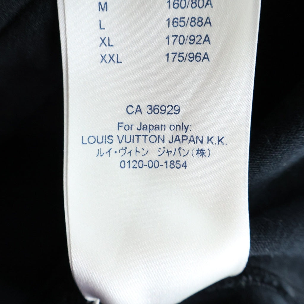 LOUIS VUITTON(ルイヴィトン) 19SS LVロゴスタンプ プルオーバーパーカー レディース ブラック RW191W FED FGST05
