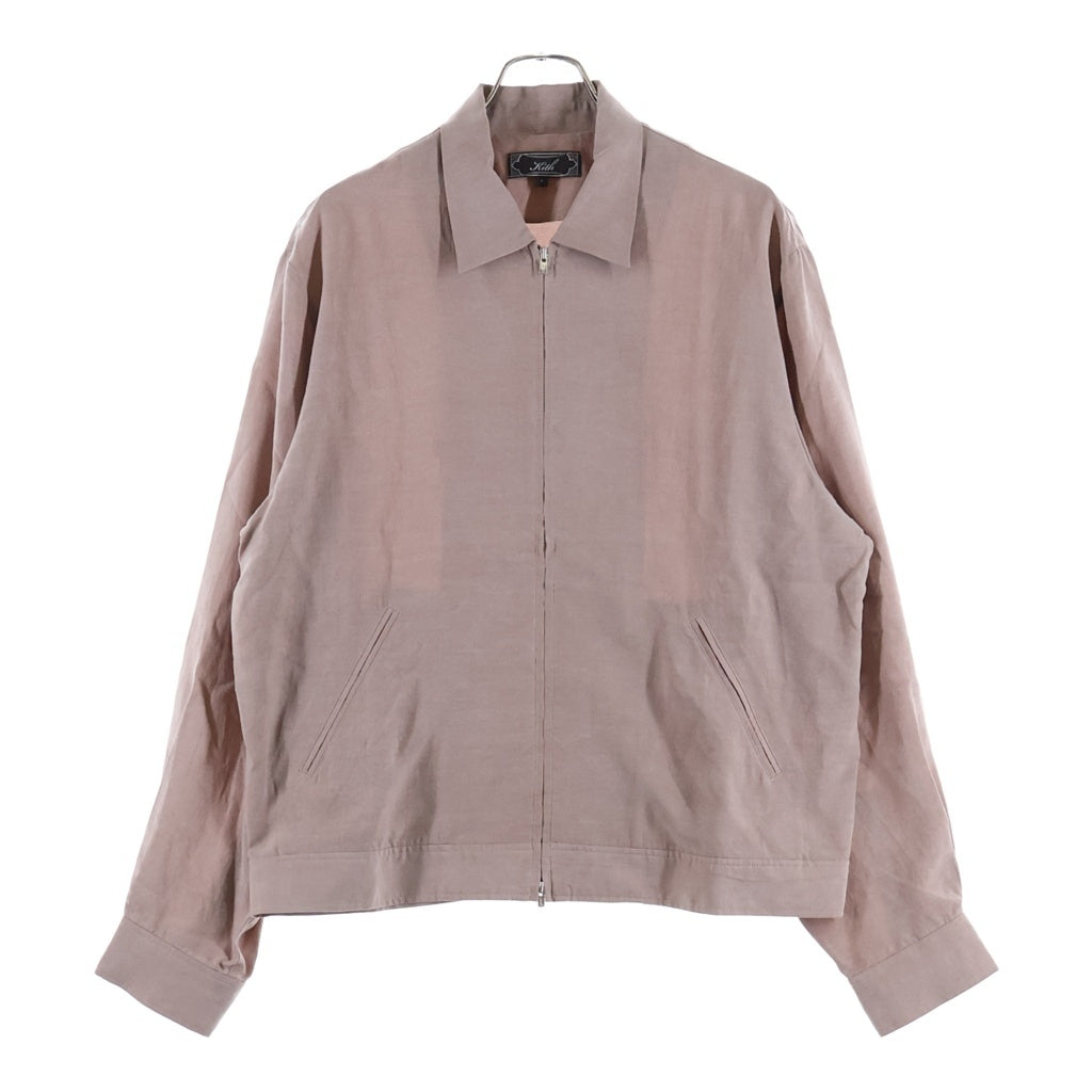 KITH(キス) 26SS CUPRO LINEN CONNOR BLOUSON JACKET キュプロリネン コナー ブルゾンジャケット ピンク KHM011257