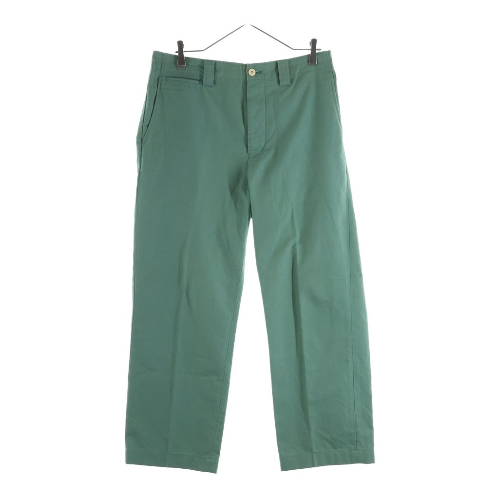 VISVIM(ヴィスヴィム) 23SS FIELD CHINO PANTS フィールド ボタンフライ ストレートチノパンツ グリーン 0123105008003